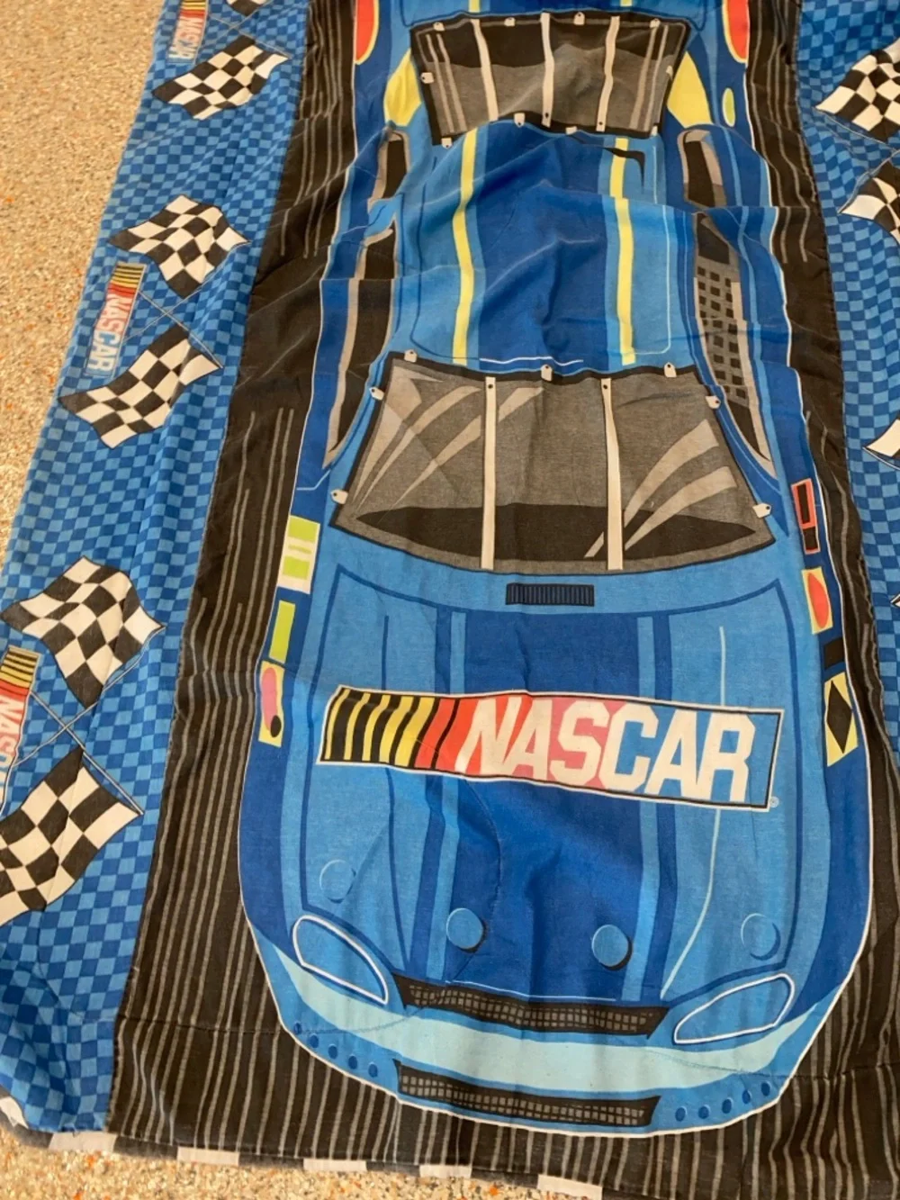 Vintage NASCAR Dan River Twin Comforter Blanket Sham